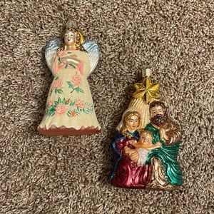 Jesus and Angel Ornaments
